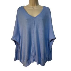 PARKHURST Angel Sleeve V-neck Sweater‎ Small Pre-owned Cotton Blend
